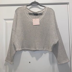 Kittenish Oatmeal Selena Knit Sweater NWTGS